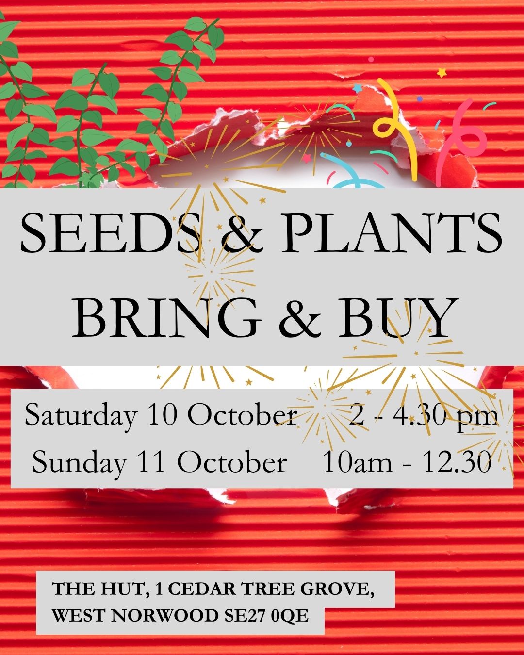 Bring & Buy 10th & 11th October
